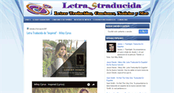 Desktop Screenshot of letrastraducida.com