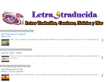 Tablet Screenshot of letrastraducida.com